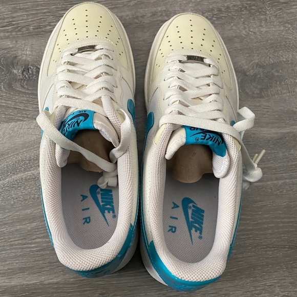 Off white , cream , blue , Green AF1 Low - Picture 13 of 15